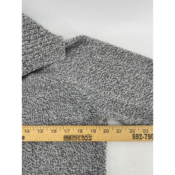 Karen Scott Women's Gray Long Sleeve Collared Knit Sweater Size Medium - Picture 6 of 9